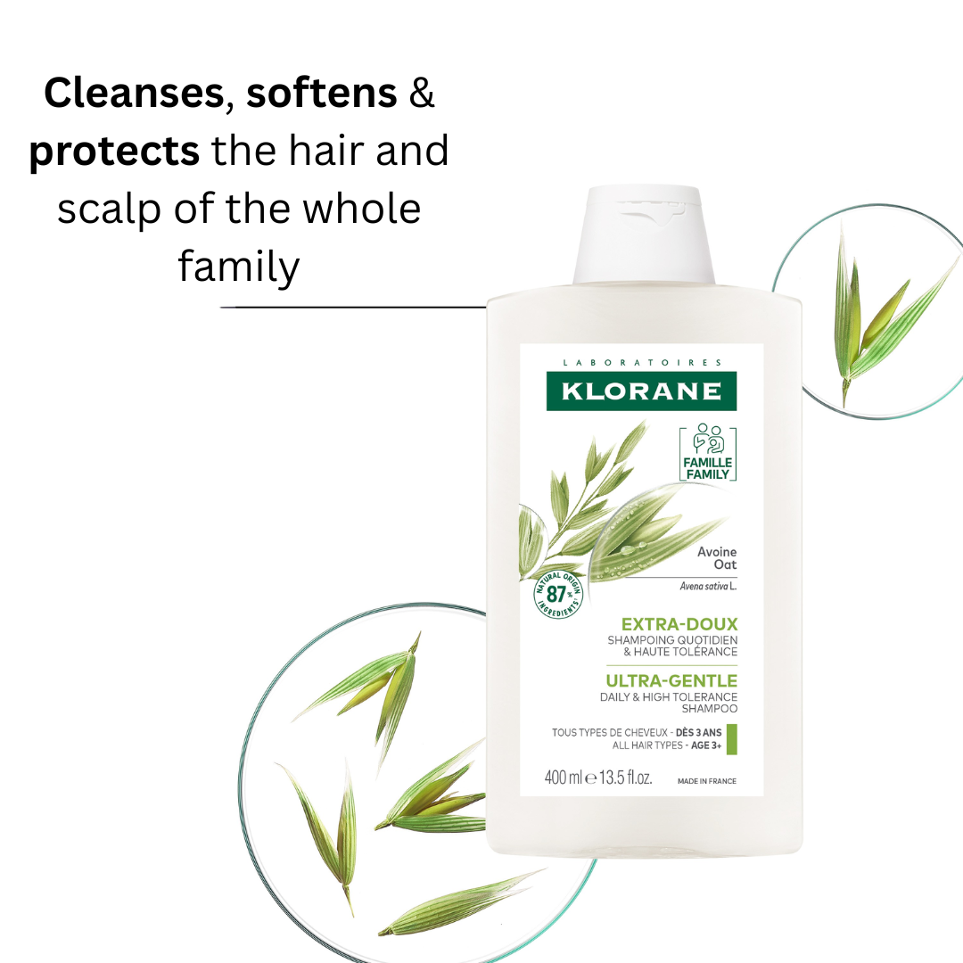 Klorane Ultra Gentle Shampoo With Oat Milk - 400 ml