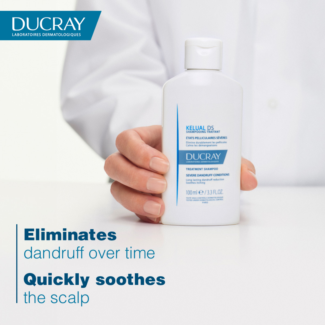 Ducray Kelual DS anti-dandruff treatment shampoo 100ml - Trio