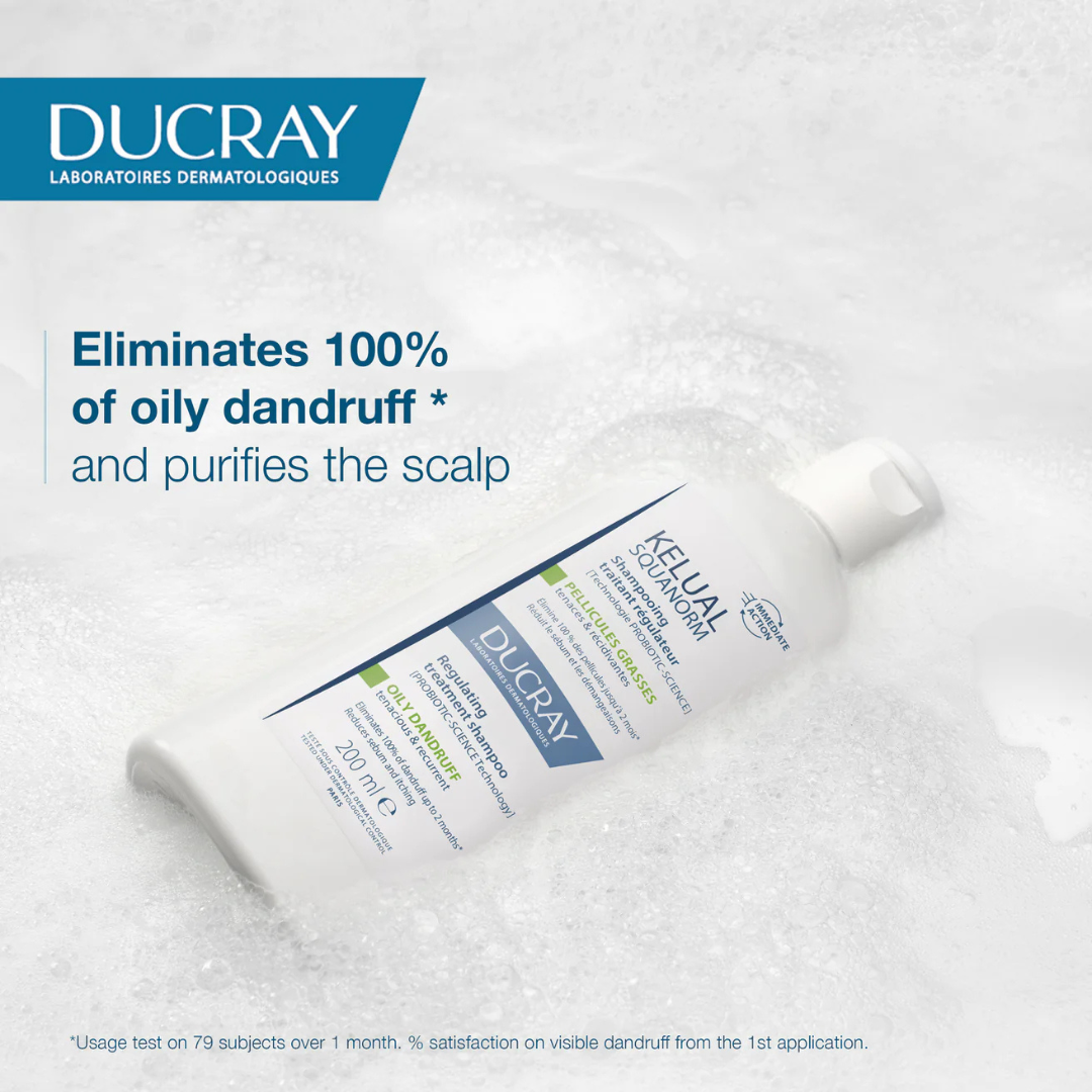 Ducray Kelual squanorm anti-dandruff treatment shampoo - Dry dandruff 200ml - Bundle