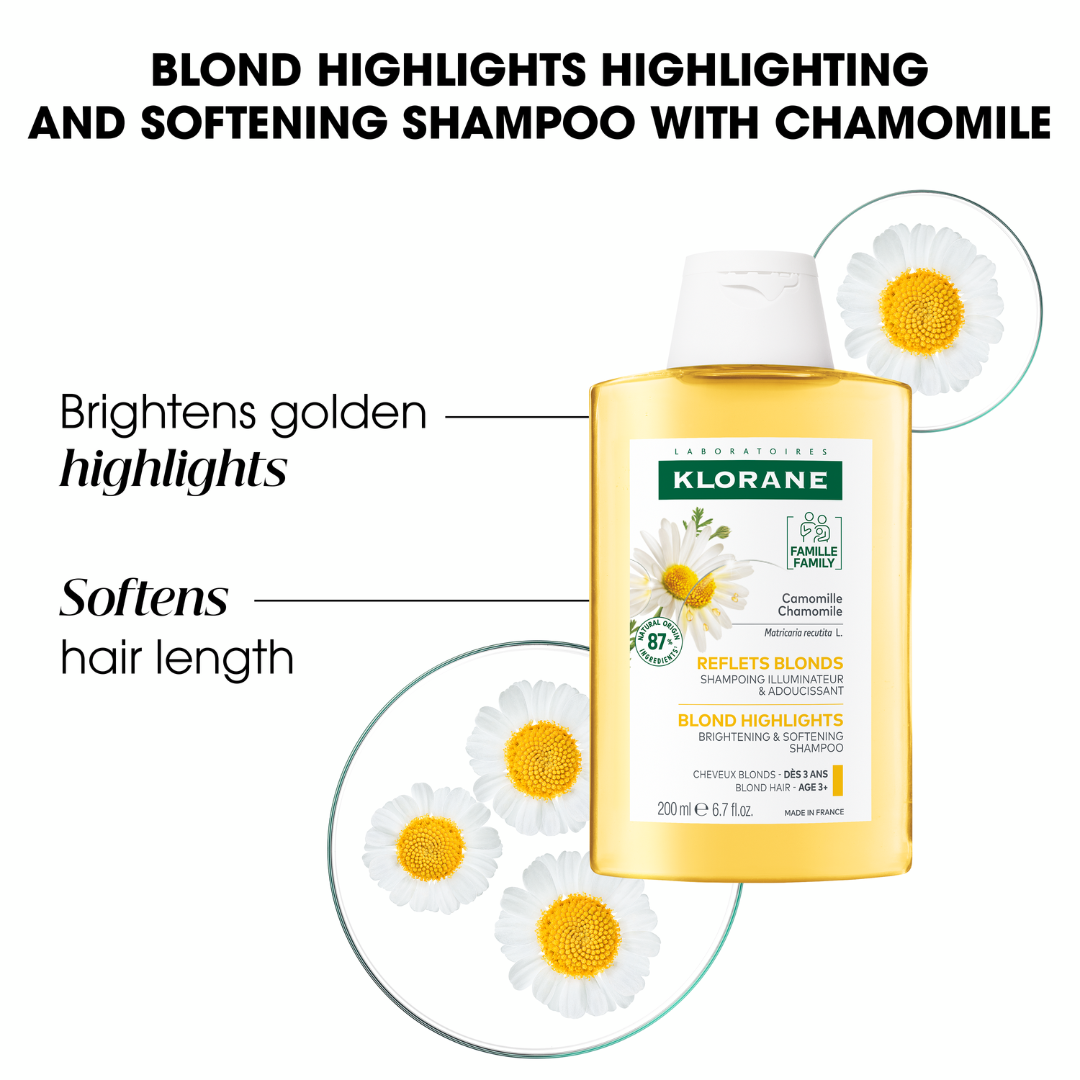Klorane Blond Highlights Shampoo With Chamomile - 200 ml