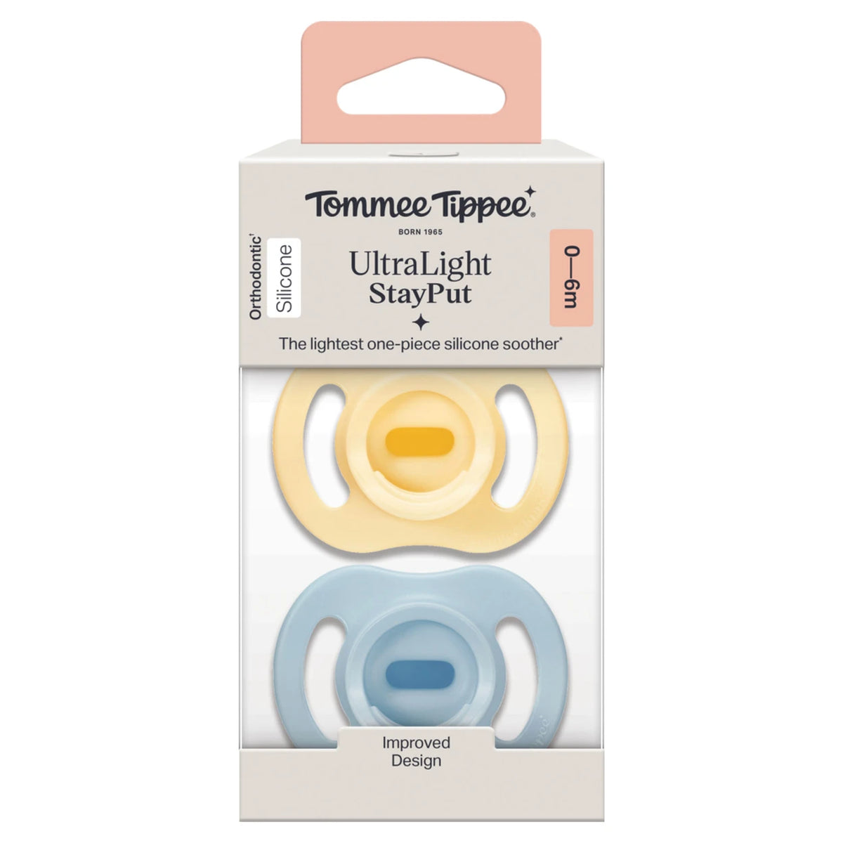 Tommee Tippee Ultralight Stayput Soothers 0 To 6M