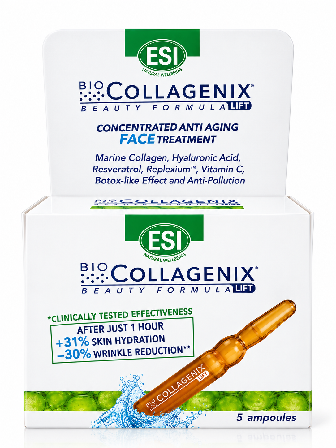 Bio Collagenix Concentrated Anti-Aging Face Treatment Ampoule