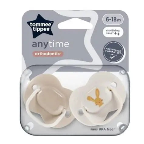 Tommee Tippee Anytime Orthodontic Soothers 6 to 18 Months