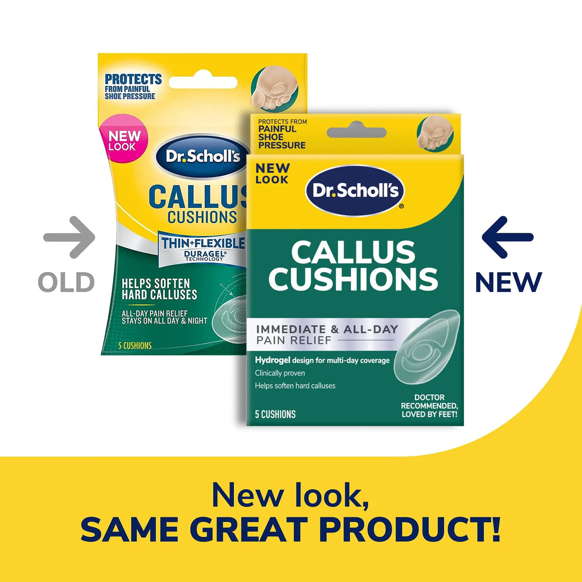 Dr. Scholl’s Callus Cushions with Hydrogel Technology- 5 pc