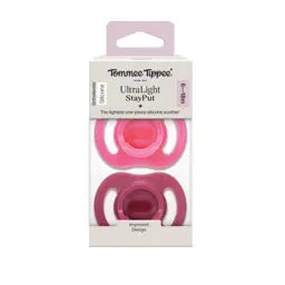 Tommee Tippee Ultra Light Stay Put Soothers 6 To 18M