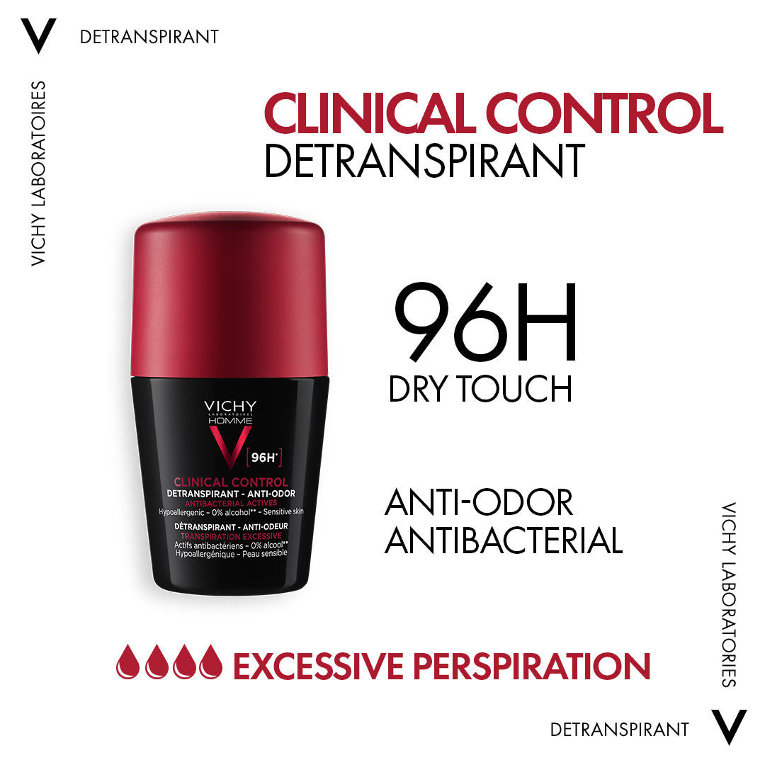 Vichy Homme Deodorant Clinical Control 96H