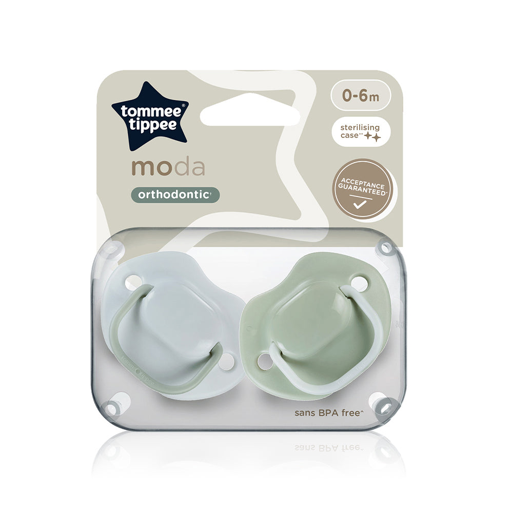 Tommee Tippee Moda Orthodontic Soothers 0 to 6 Months