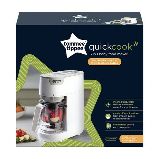 Tommee Tippee Quick Cook 6 in 1  Baby Food Maker