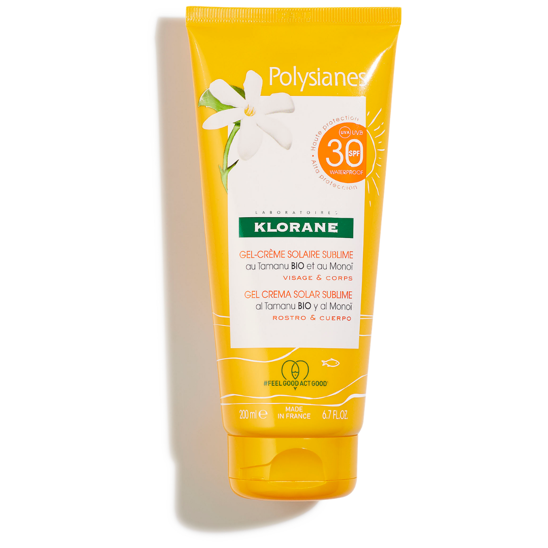 Klorane Polysianes Sublime Sun Gel Cream SPF30 With Organic Monoi & Tamanu