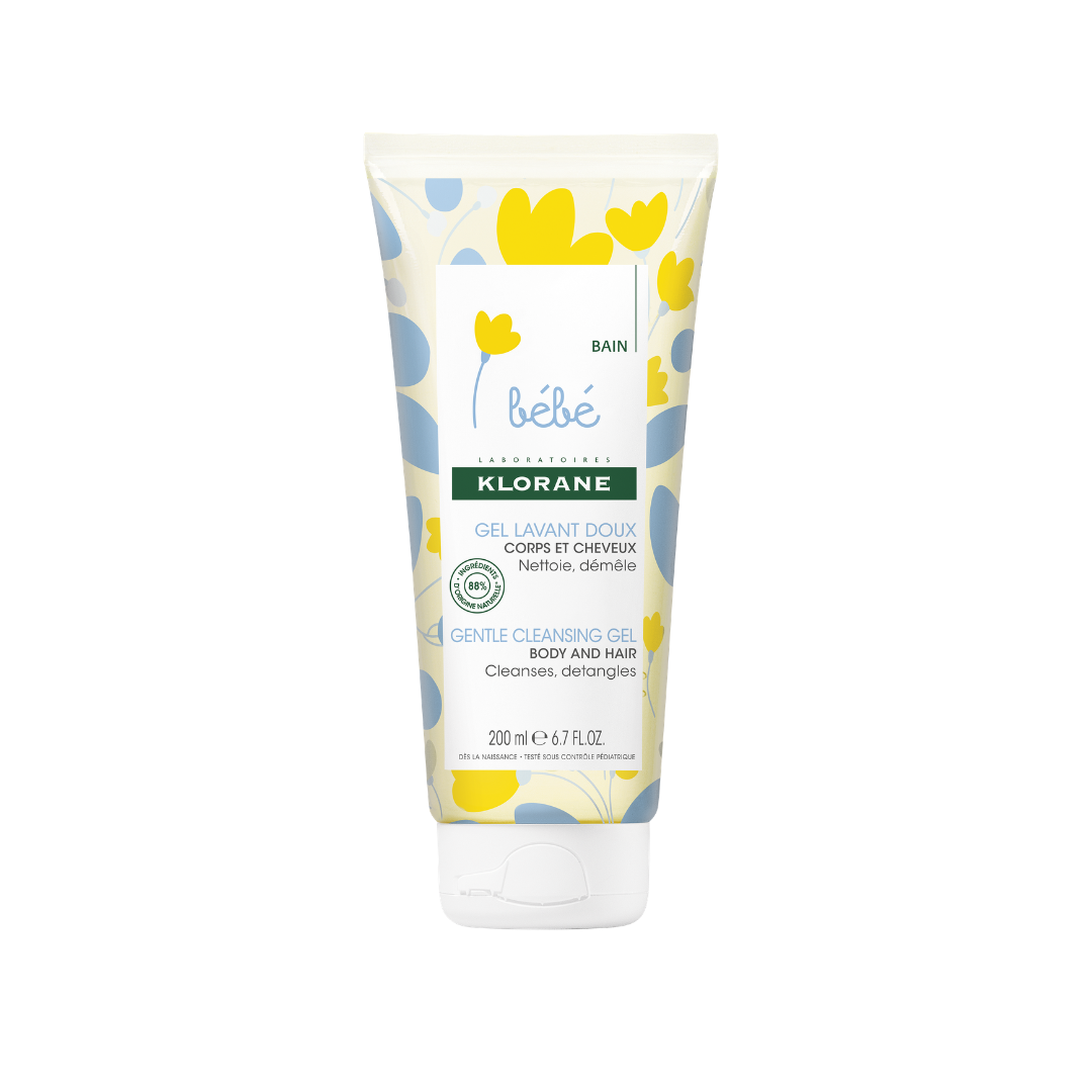 Klorane Bébé Gentle Cleansing Gel With Soothing Calendula From Organically Farmed Flowers - 200 ml