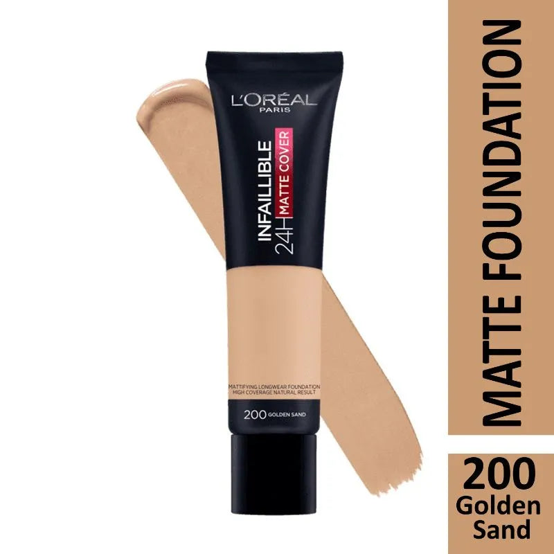 L'Oréal Paris Infaillible 32H Matte Cover Foundation 200 Golden Sand