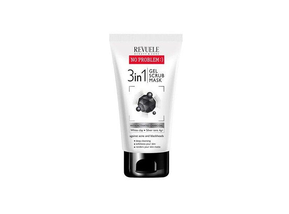 Revuele 3In1 Gel Scrub Mask With Charcoal
