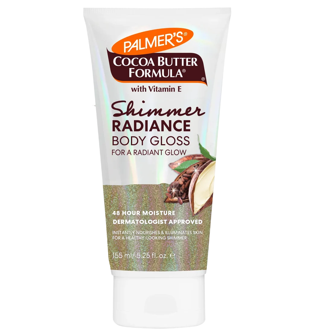 Palmers Cocoa Butter Formula with Vitamin E Shimmer Radiance Body Gloss 48h Moisture -155ml
