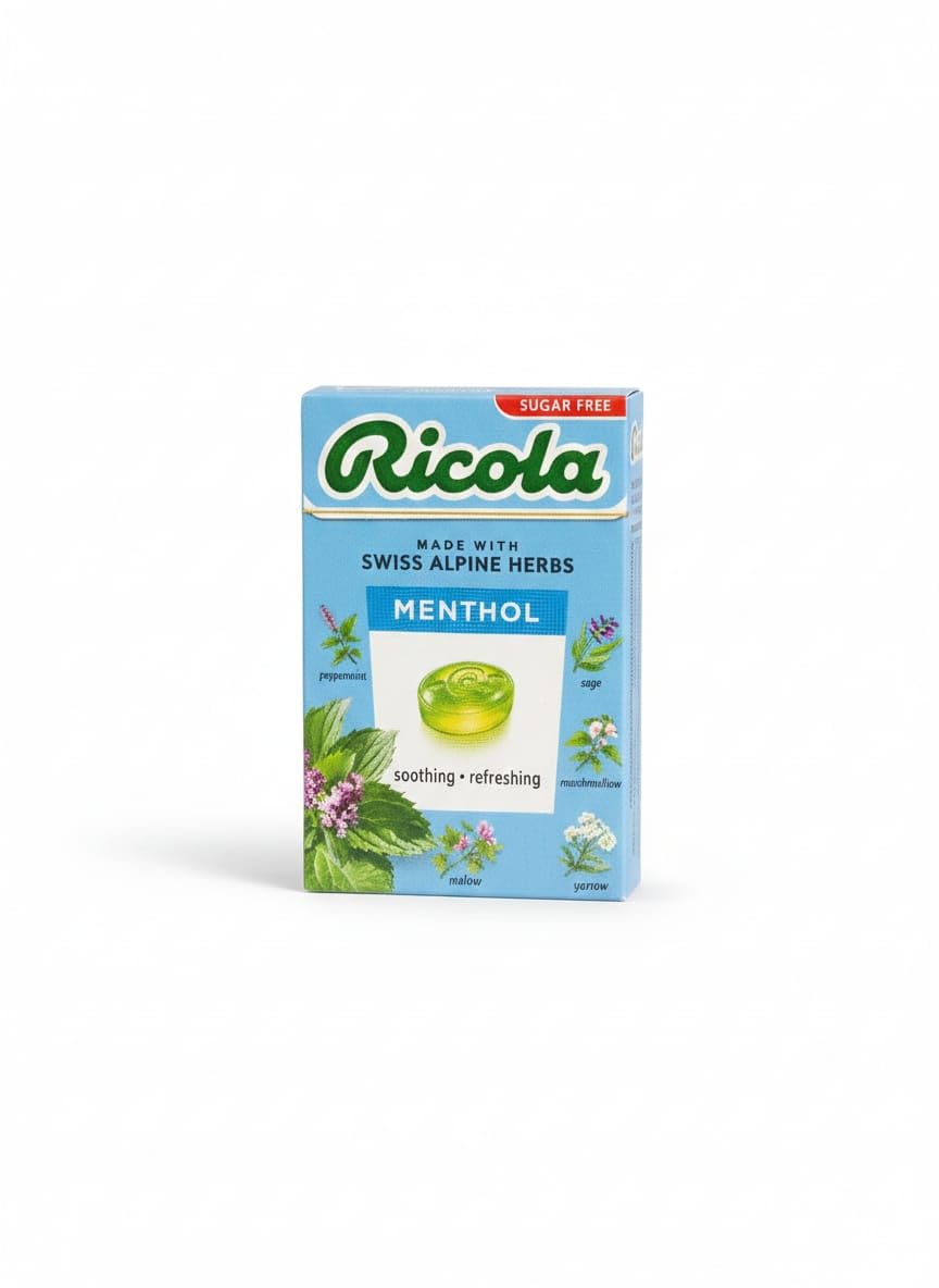 Ricola Swiss Herb Candy Sugar Free With Sweeteners - Menthol 27.5G