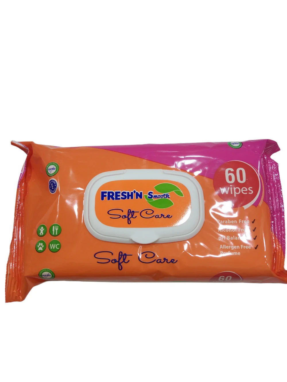 Fresh'n Soft Care Smooth - 60 Wipes