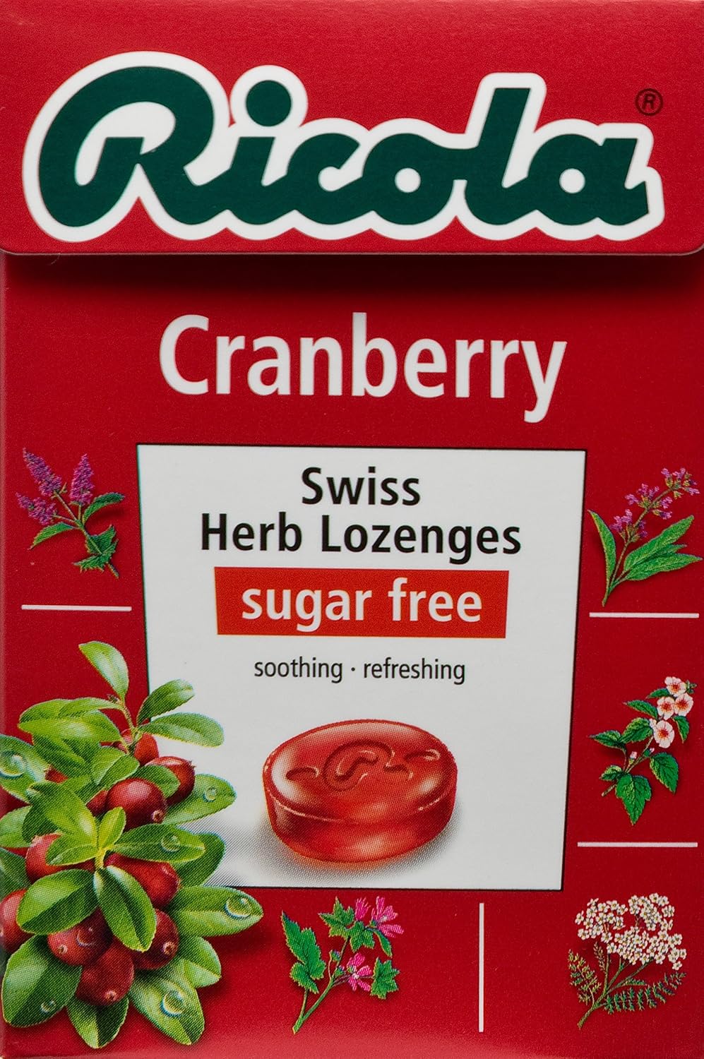 Ricola Swiss Herb Candy Sugar Free With Sweeteners - Cranberry 27.5G