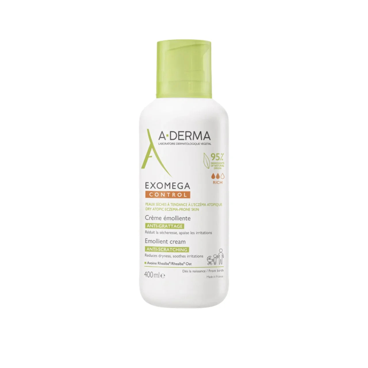 Aderma Exomega Control Emollient Cream - 400 ml