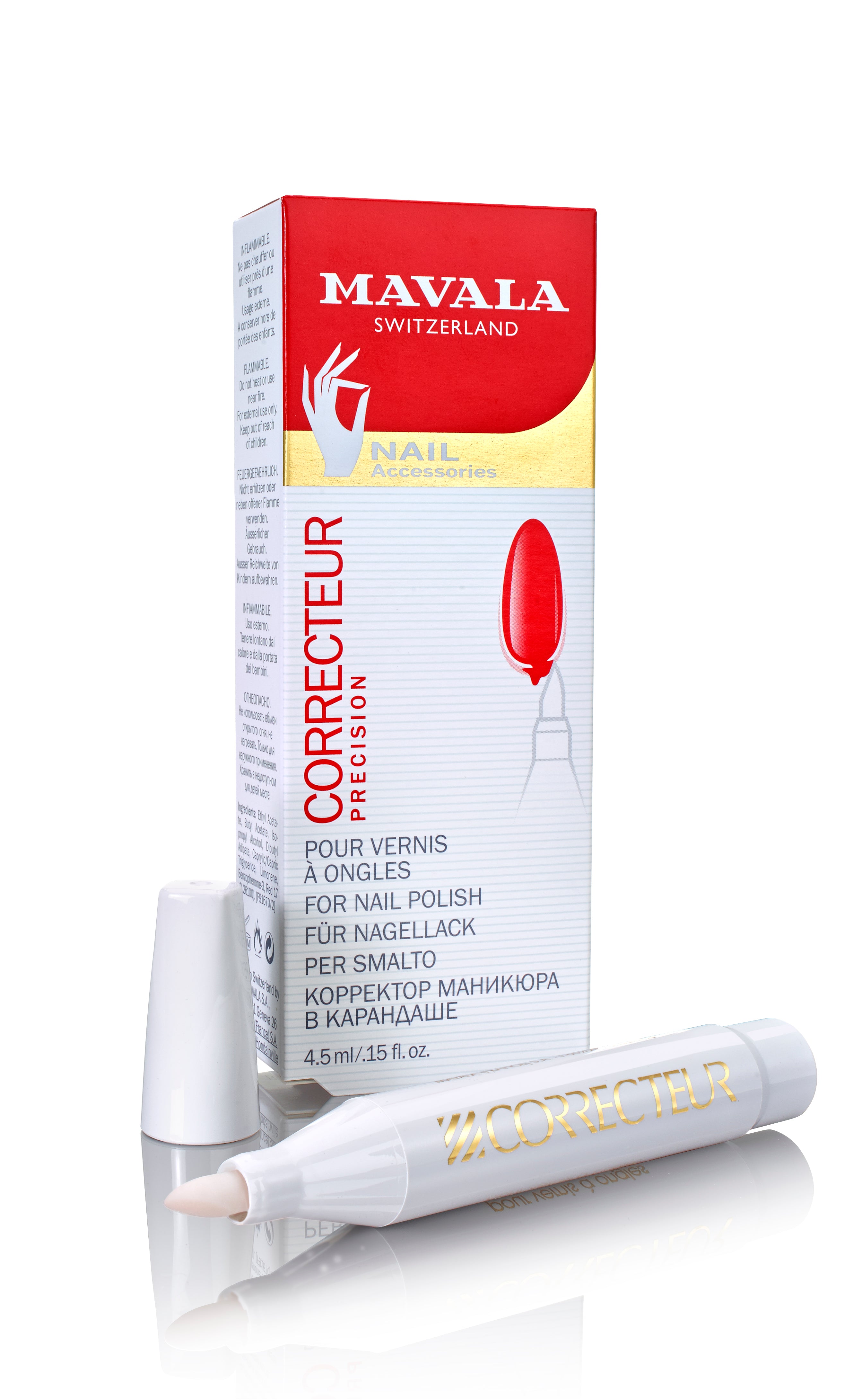 Correcteur for nail polish