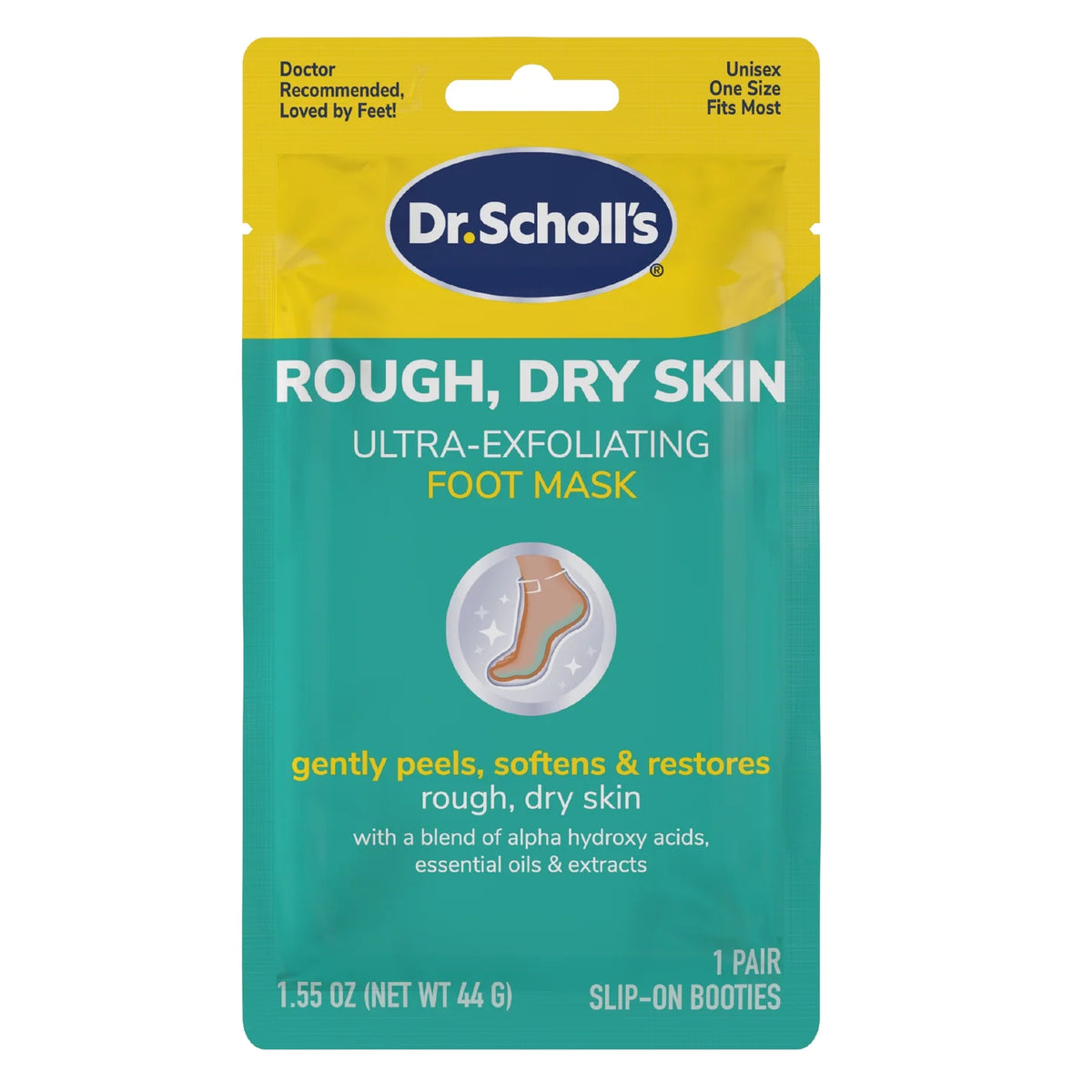Dr.Scholl Rough, Dry Skin Ultra-Exfoliating Foot Mask - 1 pair