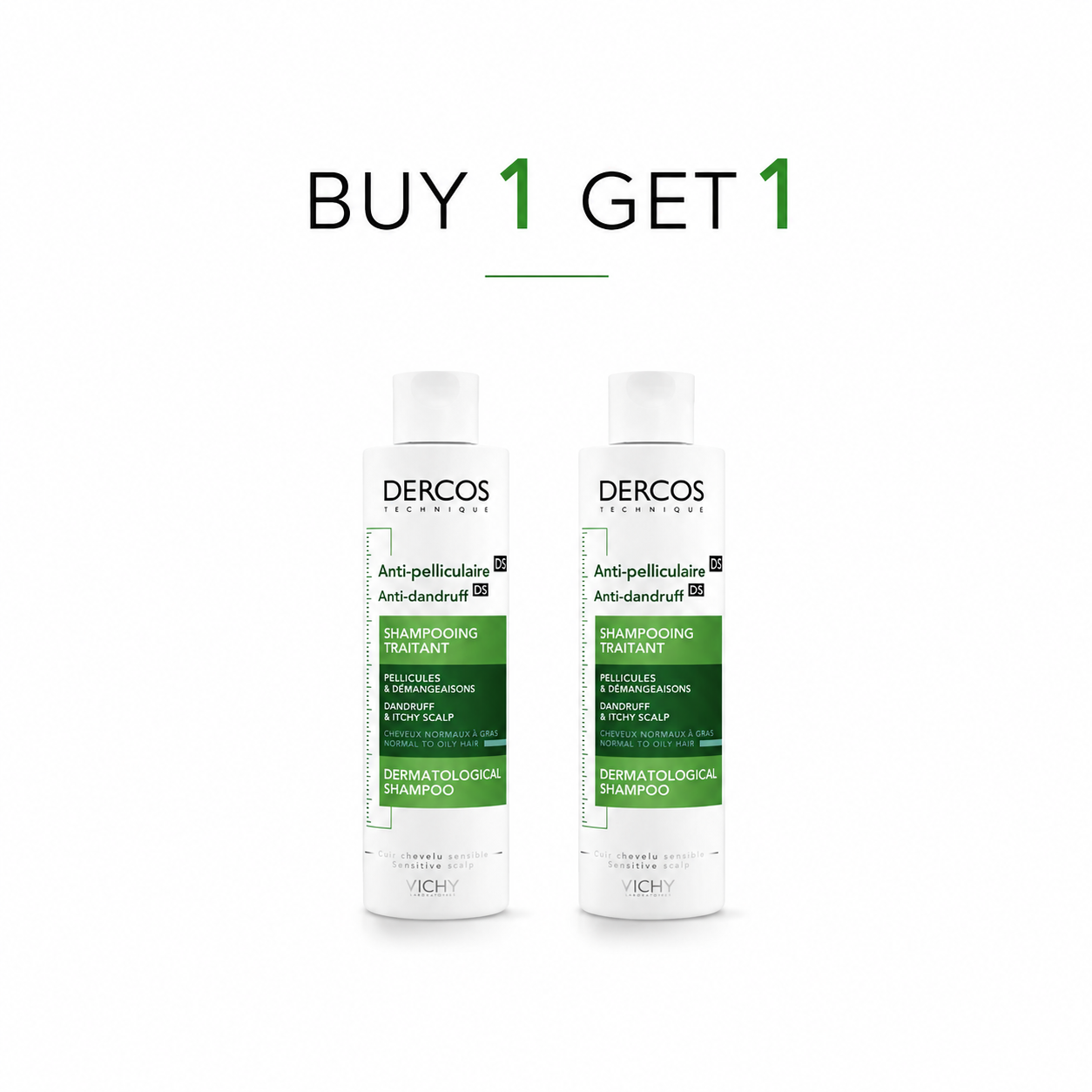 Vichy Dercos Anti-Dandruff Ds Shampoo - Normal To Oily Hair Offer