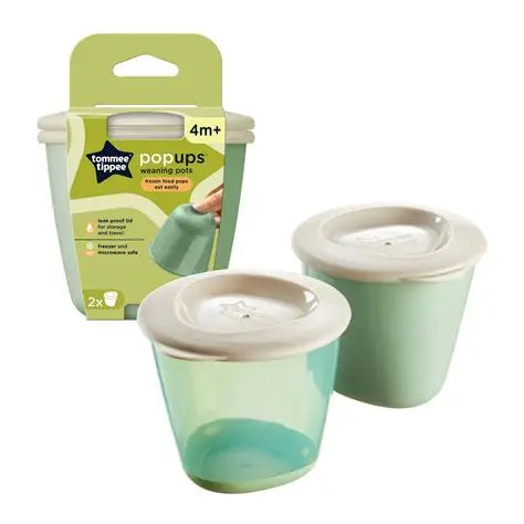Tommee Tippee Pop Ups Weaning Pots 4m+
