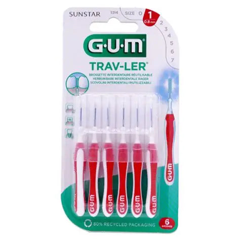 Gum Trav Ler Interdental Brush 0.8Mm