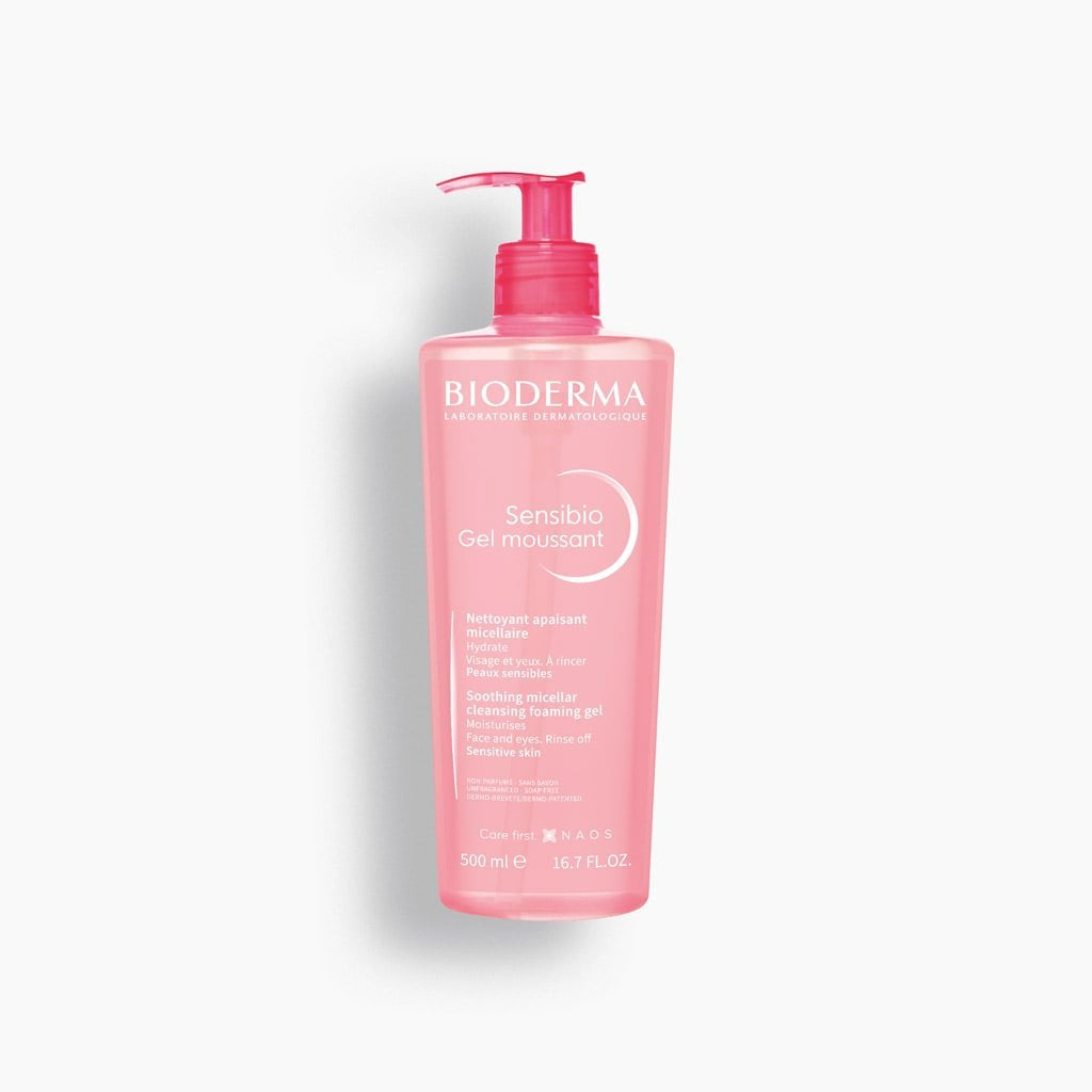 Bioderma Sensibio Gel Moussant - Mild Cleansing Foaming Gel For Sensitive Skin - 500 ml