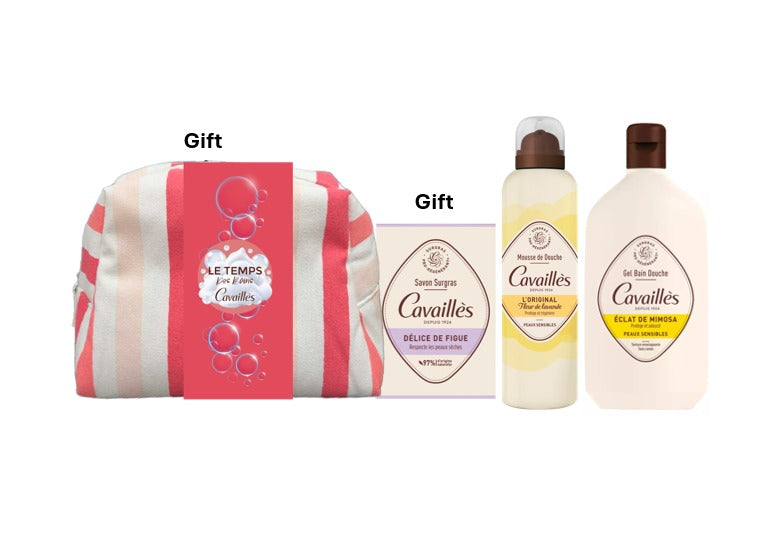 Rogé Cavaillès Gel Bain Douche Zeste de Verveine + Mousse de Douche Pulpe de Poire