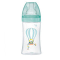 Anti-Colic Flat Teat Medium Flow Bottle 0-6M Green