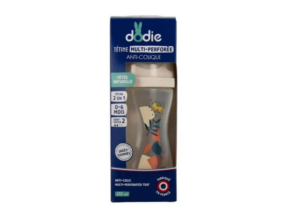 Anti-Colic Multi-Perforated Teat Medium Flow Bottle 0-6M Pink