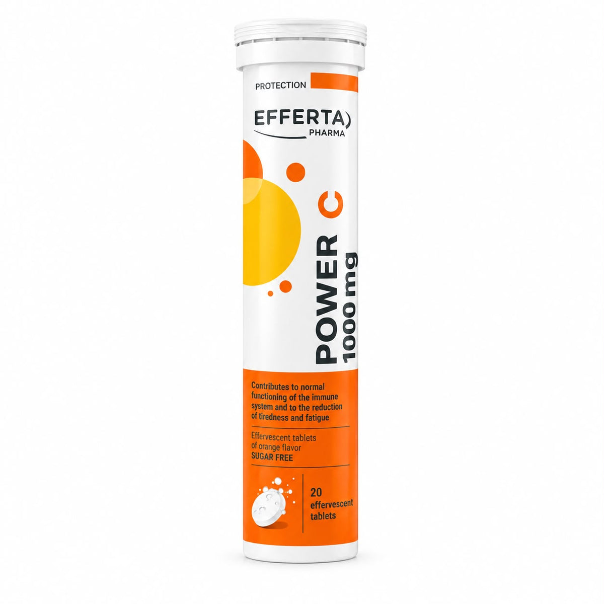 Power C Vitamin C 1000 mg Orange Flavor