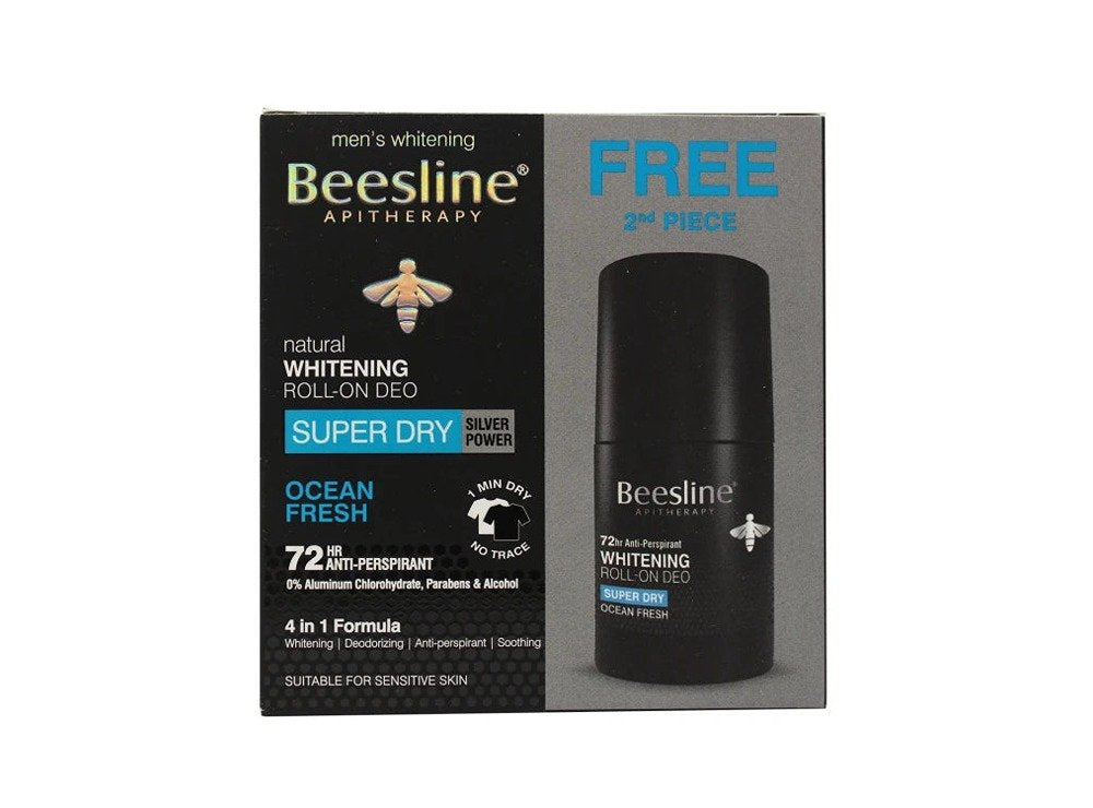 Beesline Whitening Roll On Super Dry, Ocean Fresh Duo