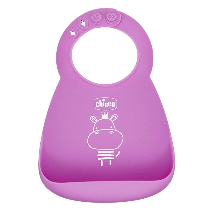 Chicco Pink Easy Roll Bib 6M+