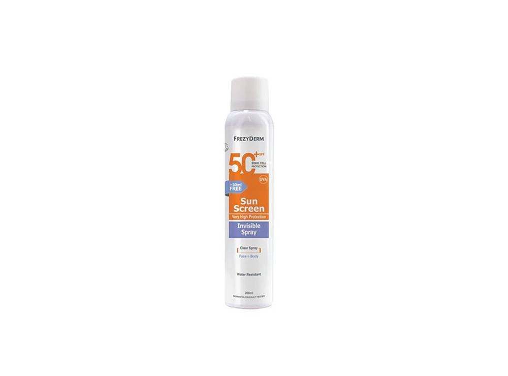 Frezyderm Sunscreen Invisible Spray SPF50+