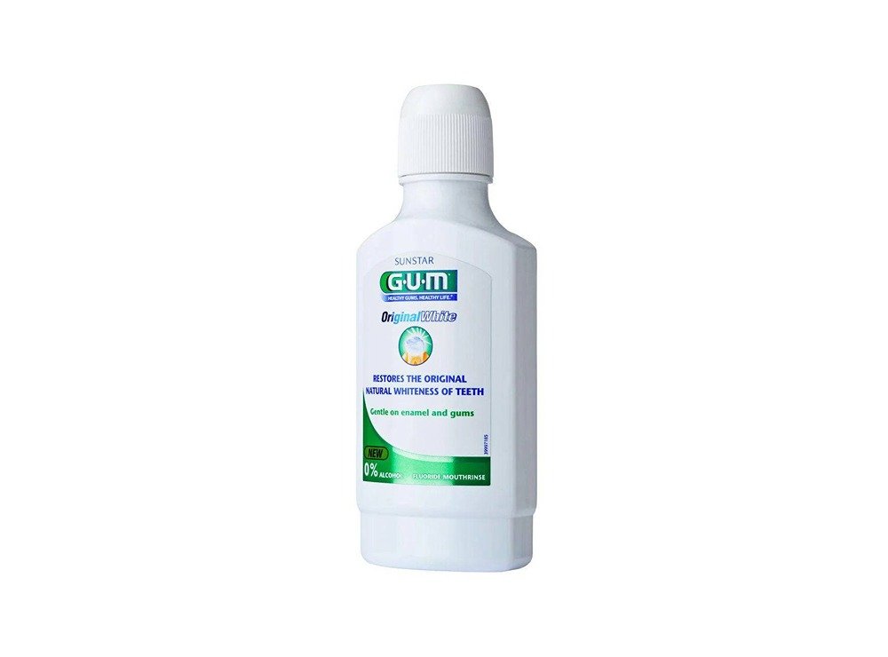 Gum Original White 0% Alcohol Fluoride Mouthrinse