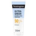 Neutrogena Ultra Sheer Invisible Lotion Sunscreen SPF50