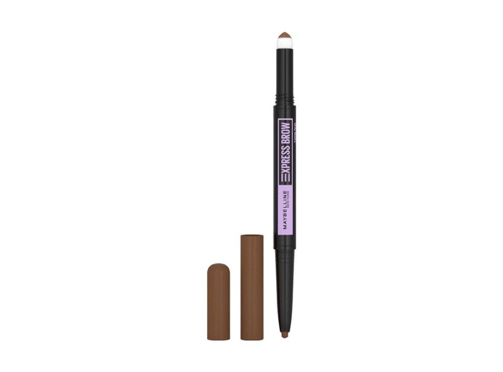Maybelline New York Express Brow 2 In 1 Pencil & Powder Eyebrow Makeup 04 Dark Brown