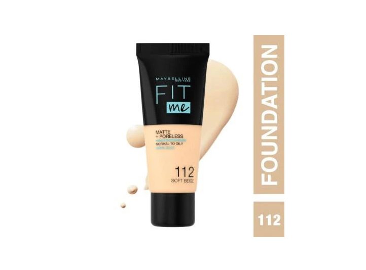 Maybelline New York Fit Me Matte + Poreless Foundation 112 Soft Beige