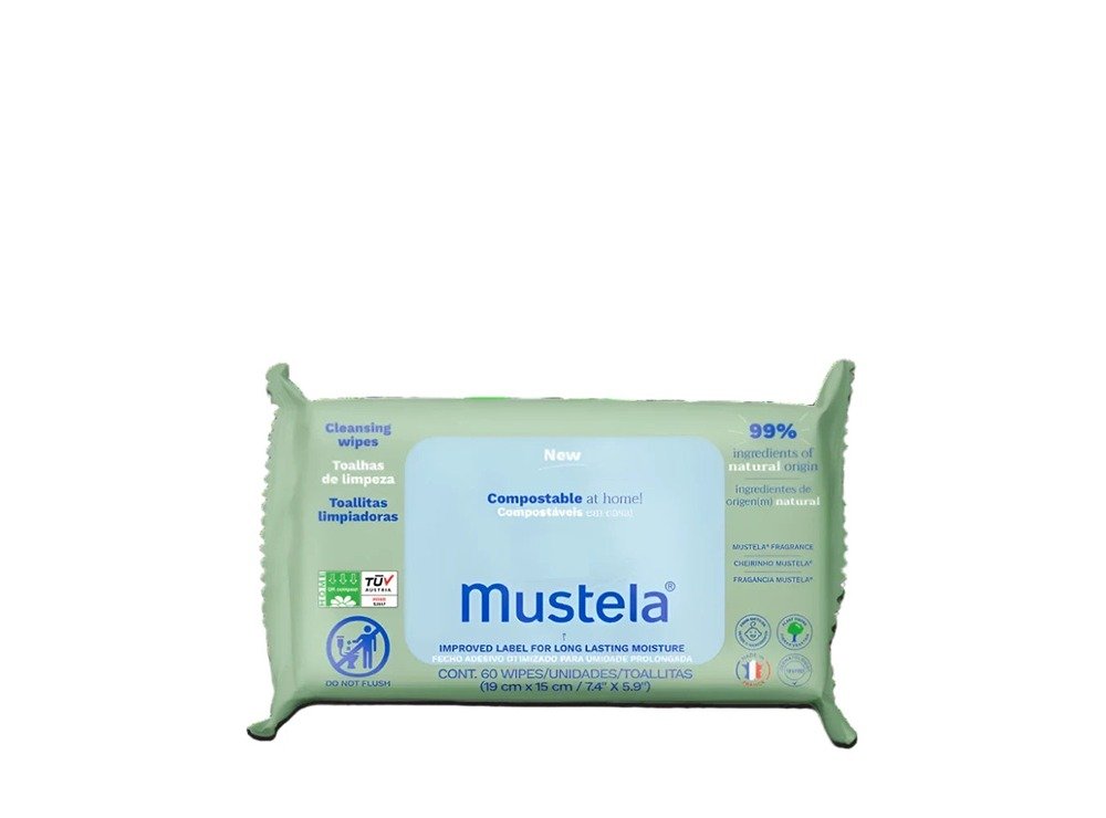 Mustela Home Compostable Wipes