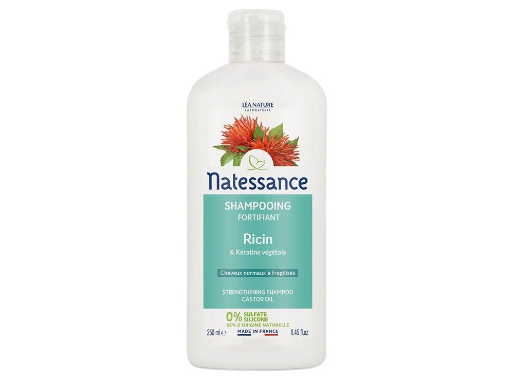 Natessance Ricin Kératine Végétale Castor Oil Hair Strengthening & Repairing Shampoo