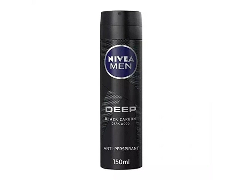 Nivea Deep Black Carbon Dark Wood Deodorant Spray