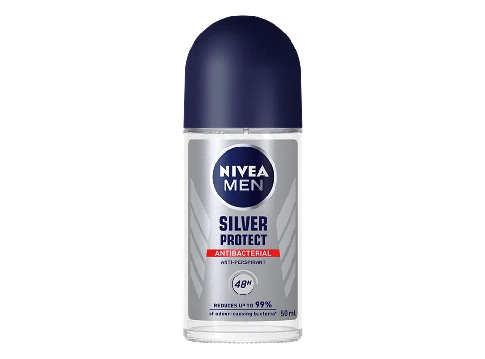 Nivea Silver Protect Antibacterial 48H Roll On Men