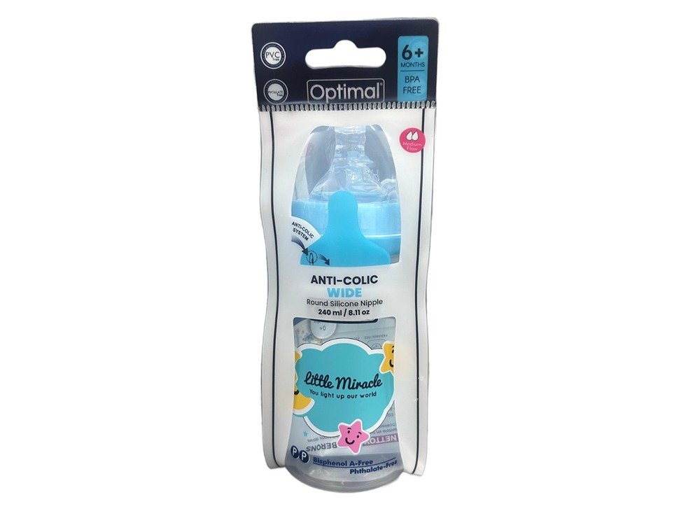 Optimal Anti Colic Wide Bottle 6M+