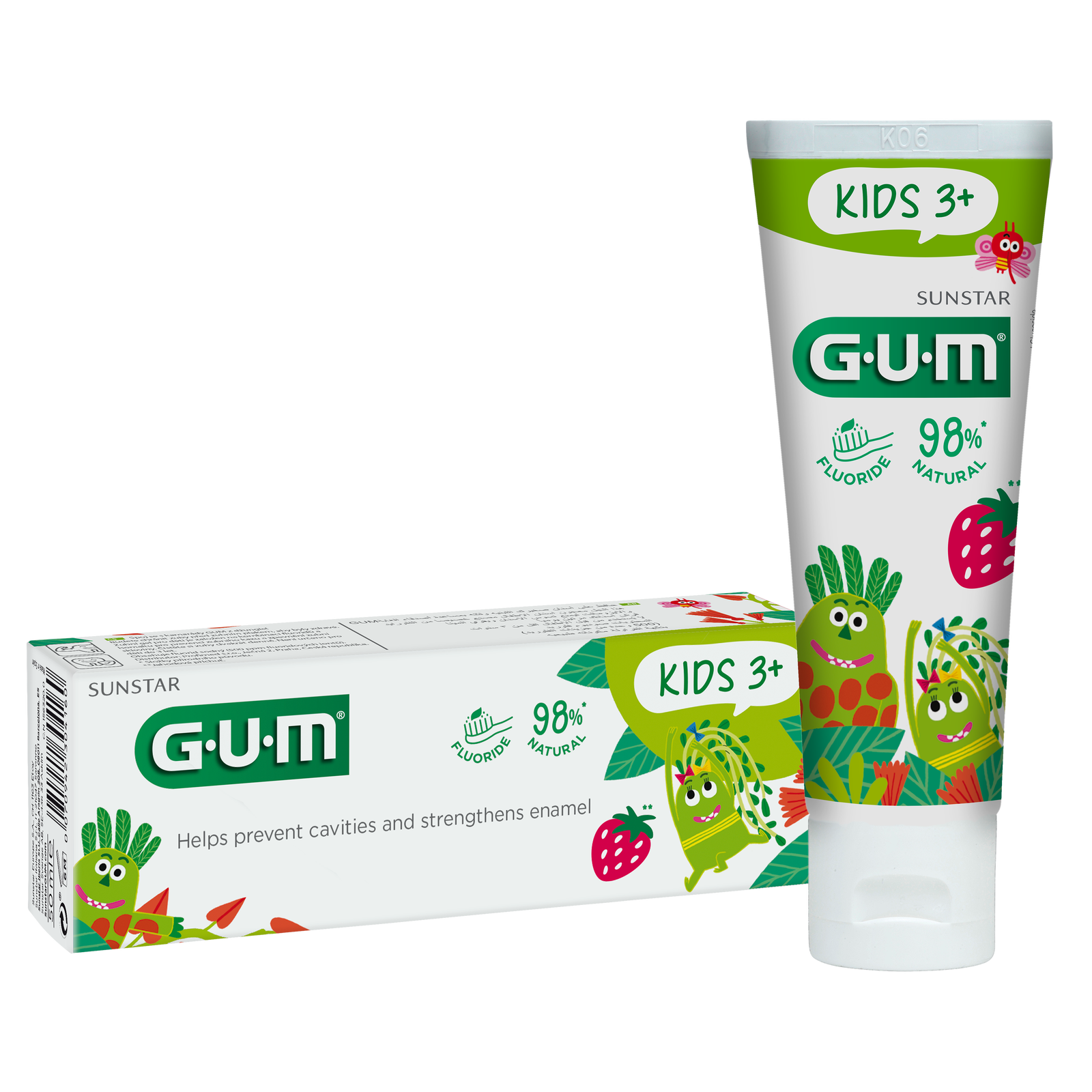 Gum Toothpaste Kids 2-6 Years Stawberry*3000