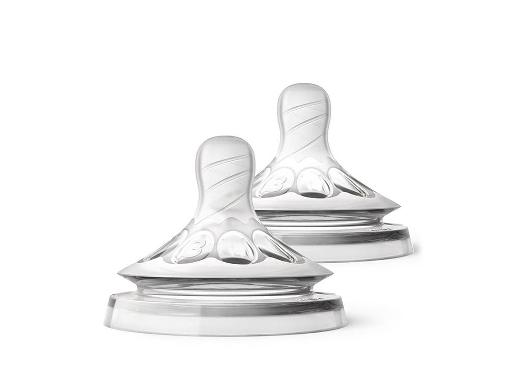 Philips Avent 2 Natural Teats 2.0 3 Holes 3M+