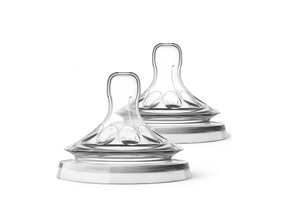 Philips Avent 2 Natural Teats 4 Holes 6M+