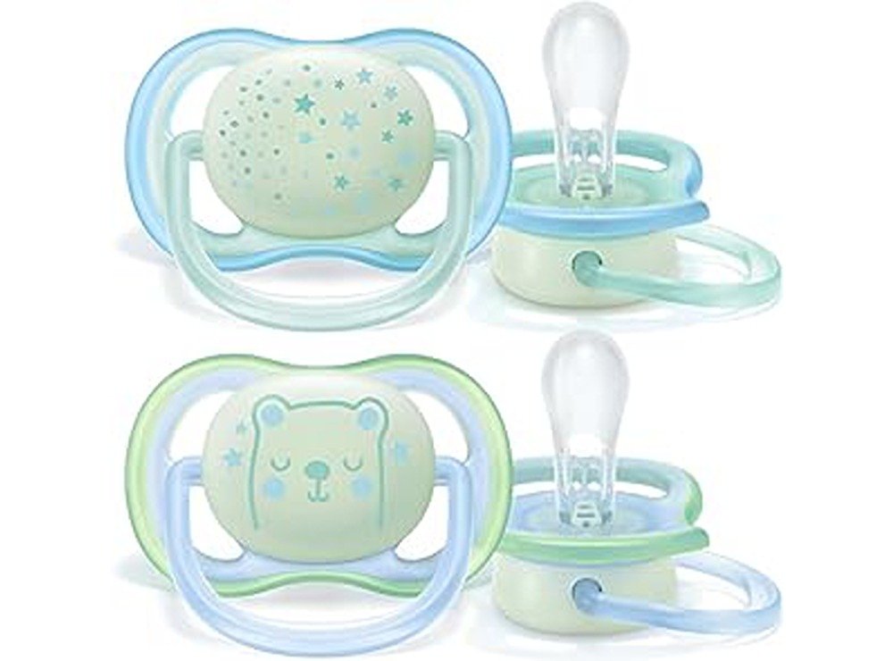 Philips Avent 2 Ultra Air Night Time Soother 0 to 6M