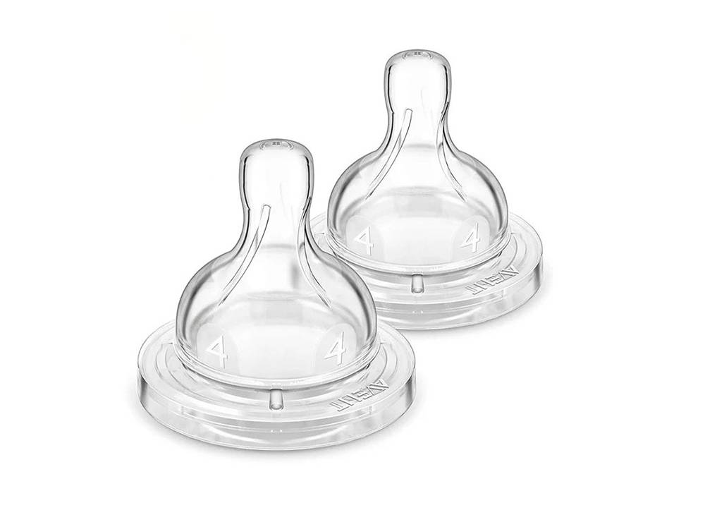 Philips Avent Teats Fast Flow 4 Holes 6M+