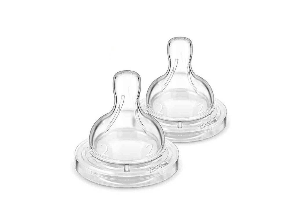 Philips Avent Teats Slow 2 Holes 1M+