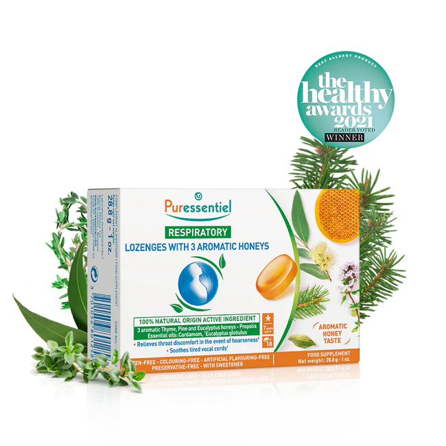 Puressentiel Respiratory Lozenges 3 Aromatic Honeys